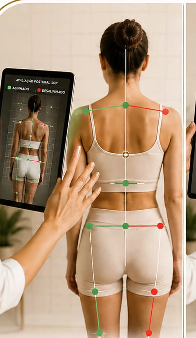 Avaliação postural 360° com análise por tecnologia